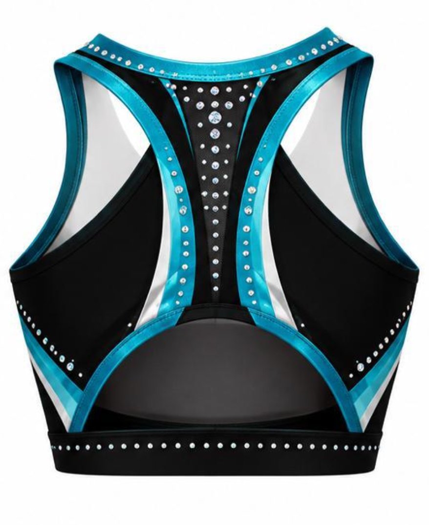 Cheer Industry Black Sports Bra, Foto 2 de 2