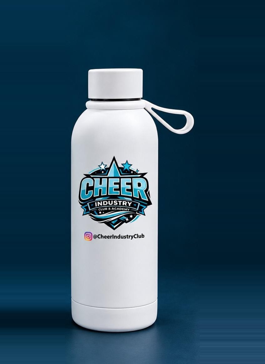 Cheer Industry White Water Bottle